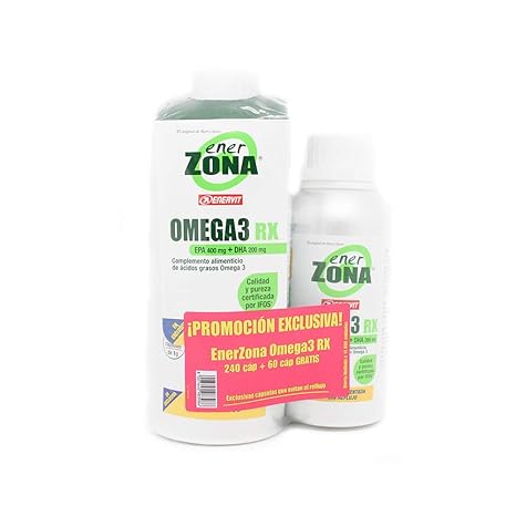ENERZONA OMEGA 3 RX 240 CAPSULAS + 60 CAPSULAS GRATIS