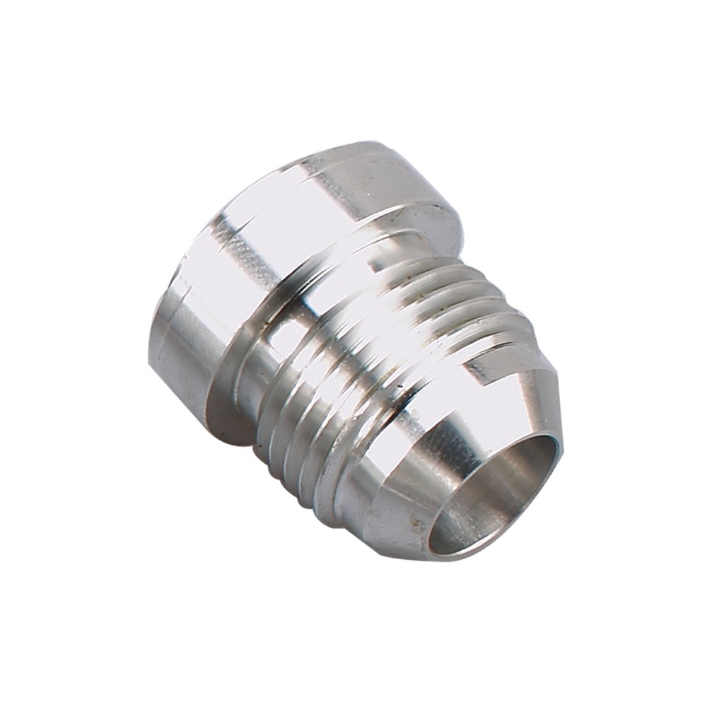 Aluminum Natural Weld On Bung 10 AN Male Flare Weldable
