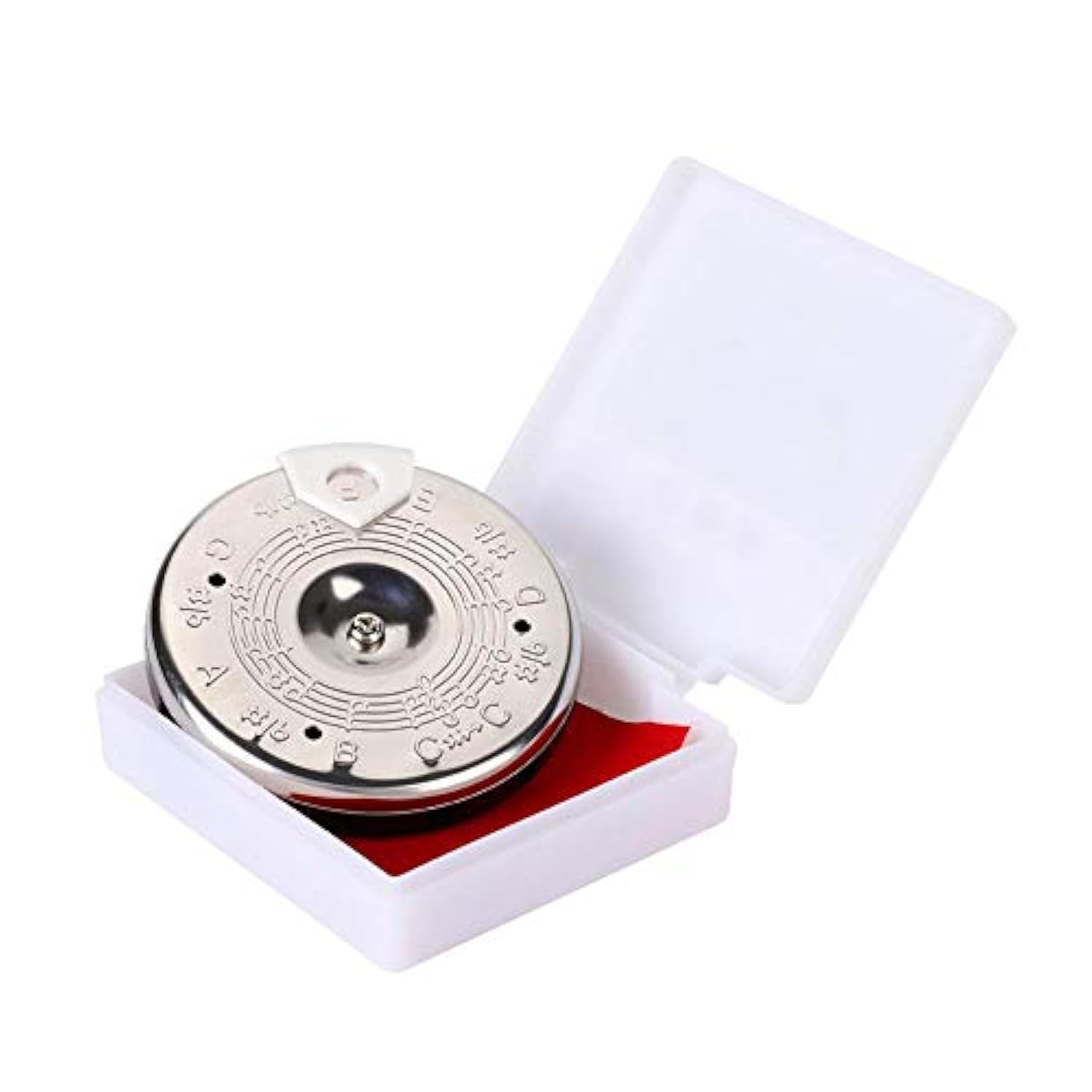 RiToEasysports 13 Tone Pitch Pipe Tuner, Sensitive Chromatic 13 Pitch Pipe Tuner C-C Tuning Tool with Case Instrument Accessory