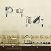 Homfa Floating Shelves Wall Mounted 2 Display Ledge Shelf with Bracket for Pictures and Frames Modern Home Decorative