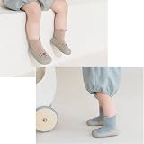 Exemaba Toddler Sock Shoes Baby First Walking Shoes Blue Cat 6-12M view 2