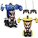 Pack of 2 RC Transform Car Robot,RC Car Robot,Deformation Car Toy,Race Car Radio Control Toys for Kids- Each with Different Frequencies Both Can Race Together