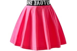 ZUNW Girl Pleated Skirts Little Kid Tennis Skirts Skorts Built in Shorts Toddler Girl Flowy Skirts Athletic Skorts