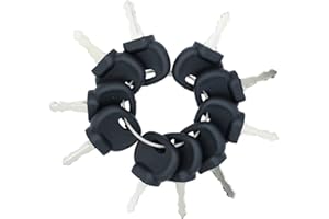 PLENTZOM 10PCS Heavy Equipment Ignition Key 14603 14707 Compatible with Hamm Bomag Roller Volvo Bobcat Caterpillar JCB New Holland Dynapac Terex Skytrak Ford Moxy 85804675 05755125