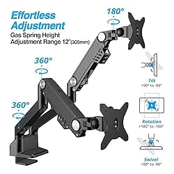 AVLT Dual 17"-35" Monitor Arm Desk Mount fits Two
