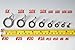 75 Pcs 8 Size Spinning Rod Guides Ceramics Tips Stainless Steel Carbon Guide Repair