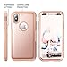 iPhone X Case, YOUMAKER Full Body Heavy Duty Protection Shockproof Slim Fit Case Cover for All New Apple iPhone 10 (2017 Edition) 5.8 inch Without Built-in Screen Protector (Rose Gold/Pink)