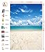 LB 5x7ft Tropical Beach Backdrop Vinyl Blue Sea Sky Backdrops for Photography Hawaiian Luau Party Decoration Portraits Photo Booth Studio Props