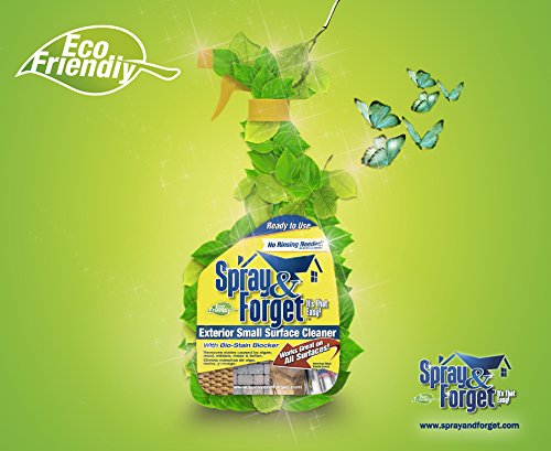 Spray & Forget SFPM1QT Exterior Small Surface Spray Trigger, 32 oz Bottle, 1 Count, Outdoor Cleaner, Mold, Mildew Remover - Thumbnail 4