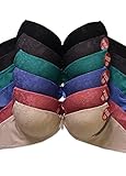 MaMia Womens 6 Push Up Bras Lot Solid Colors Lace 36C