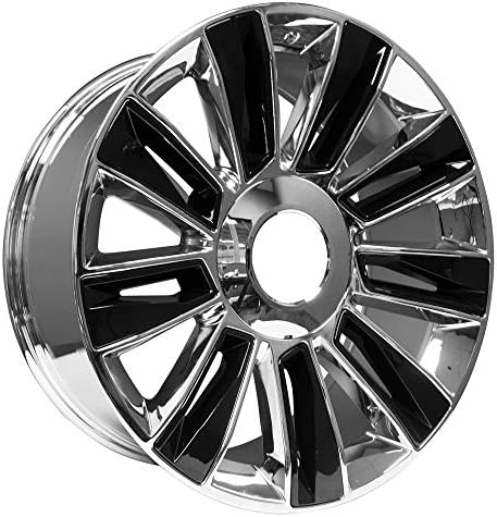 22 GMC Denali Sierra Wheel Triple Chrome with Black Inserts 22×9