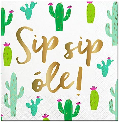 Cactus Themed Party Supplies - Mexican Fiesta Party (Napkins)