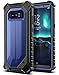 E LV Holster for Samsung Galaxy Note 8 Case, Belt Clip Rugged Case with Kickstand for Samsung Galaxy Note 8 (Dark Blue/Black)