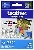 Brother Innobella LC51C Ink Cartridge, 400 Page Yield, Cyan