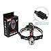 CrazyFire LED Headlamp Headlight Zoomable 3 Modes Runners Headlamps Led for Hiking,Camping,Reading,Fishing,Hunting,Outdoor Sports(Grey)