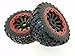 King Motor X2 Wheels (red) (set of 2) Fits LOSI 5IVE T and Rovan LT 4WD Truck