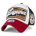 ililily Laguna Beach Vintage Distressed Trucker Hat Snapback Baseball Cap (Medium, Prussian Blue)