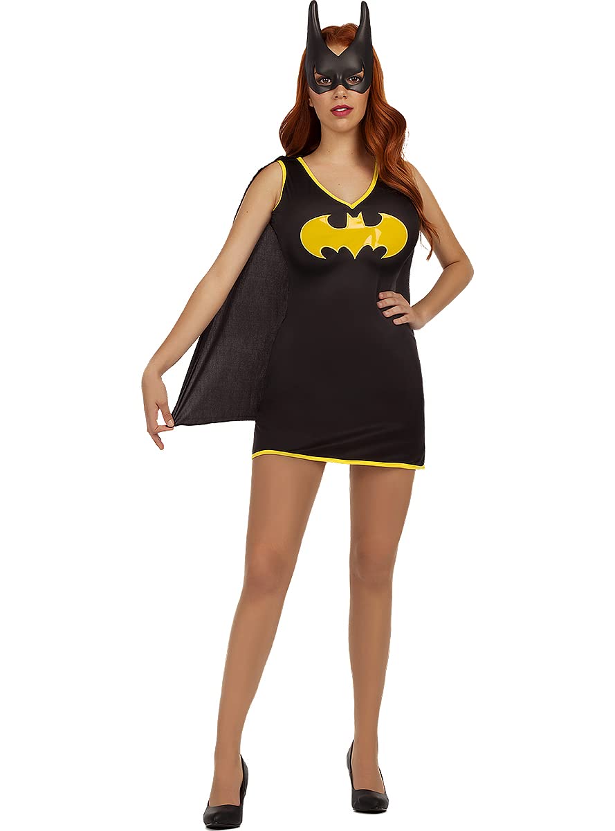 Funidelia | Batgirl dress for woman Barbara Gordon, Superheroes, DC Comics - Costume for adults, accessory fancy dress & props for Halloween, carnival & parties - Size XS - Black