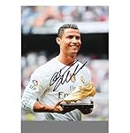 Cristiano Ronaldo Autographed Real Madrid 16x12 Photo: 2015 Golden Boot Winner - ICONS Authentic Signed Autograph