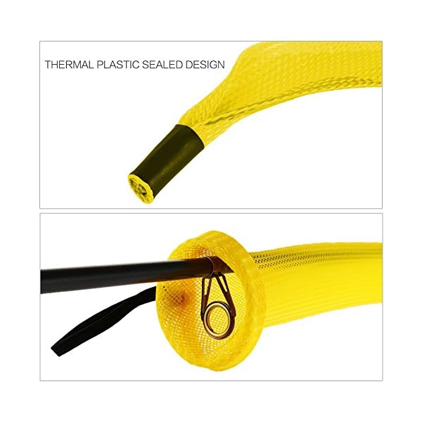 Isafish-Braided-Fishing-Rod-Sock-Covers-Spinning-Baitcasting-Rod-Sleeve-Expandable-67-Inch-Fishing-Gloves-Protector