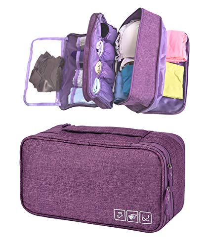 VOCUS Bra Underwear Storage Bag - Travel Packing Organizers Lingerie Bag Toiletry Organizer
