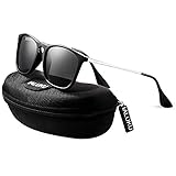 IALUKU Wayfarer Sunglasses Polarized Square Frame UV400 Protection for Women Men