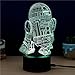 3D Lamp R2-D2 Table Night Light Force Awaken Model 7 Color Change...