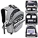 Travel Laptop Backpack,Anti Theft Waterproof Backpack College Studen Bookbag with USB Charging Port & Headphone Interfac for Boys Girls & Women Men,Business Laptop Bag Fits 15.6-Inch Laptop(Grey)