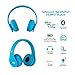 MIDOLA Kids Bluetooth Wireless Headphones Wired On-Ear Headset Foldable Earphone with AUX 3.5mm Jack SD Card Slot, Built-in Mic, FM Radio for Boys Students Children for PC Tablets Cellphone(Blue)thumb 1