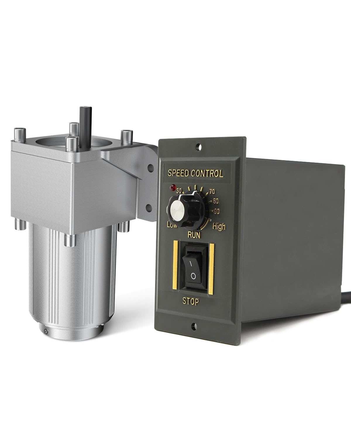 Photo 1 of TSIANHUZY 6W AC Variable Speed Motor with Controller 110V 15RPM High Torque Adjustable Speed Gear Reducer Motor, CW CCW Reversible Small Electric Motor, for Conveyor, Printing, Industrial