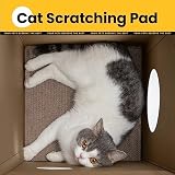 Conlun Cardboard Cat House with Scratching Board Medium 33Lx32Wx50H cm view 7