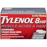 Tylenol 8 Hour Muscle Aches & Pain Acetaminophen Tablets for Muscle & Joint Pain, 100 ct