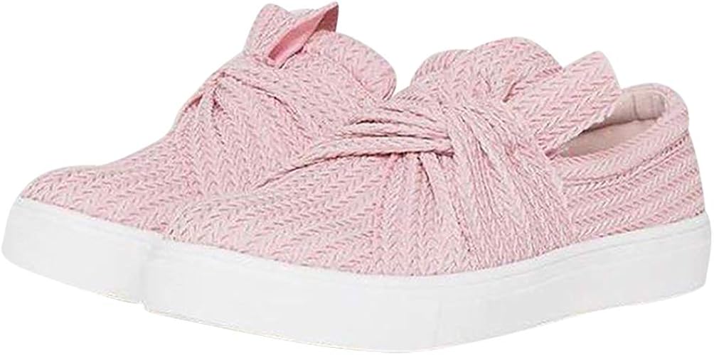 knitted twist slip on sneakers