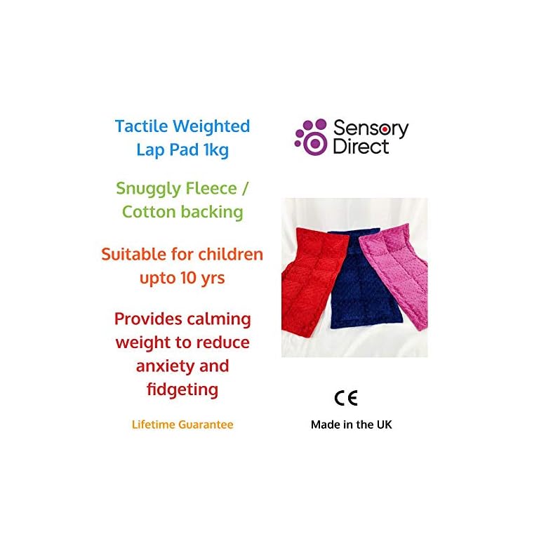 Tactile Snuggly Weighted Lap Pad for Autism, ADHD & Sensory Integration