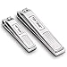 TOP TENG® Deluxe Brushed Stainless Steel Sharpest Nail Clippers Set in Gift Box | Fingernail + Toenail Clippers Set | Perfect Nail Cutter for Men & Women - Makes a Great Gift