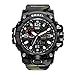 Richermall Men's Sports Analog Quartz Watch Dual Display Waterproof Digital Watches with LED Backlight relogio masculino (Army green-Camo)
