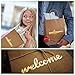 Merry Expressions Welcome Bags - 25 Pack - Luxury 180gsm Thick Durable - Double Sided Gold Foil - 10.5