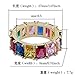JINAO Iced Out Rainbow CZ Mens Bling Ring