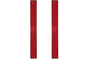 BAR Rectangular Reflectors - Safety Spoke Reflective Quick Mount Custom Accessories Adhesive Reflector for Semi Trucks & Trailers, Warehousing, Boats, Service Trucks, Service Vans, Utility