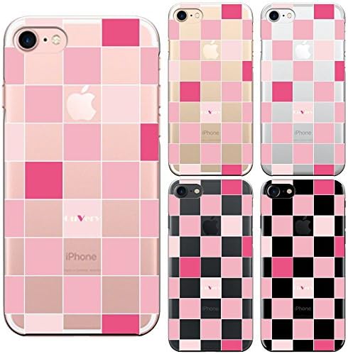 iPhone 7 Case Anti-Scratch Clear Back for iPhone 7 4.7 CuVery block check Pink