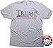Trump for President, Make America Great Again Men's T-Shirt & Sticker Large (Grey)