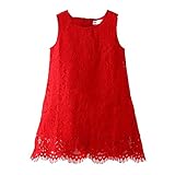 Mud Kingdom Bright Red Elegant Girls' Gift Sleeveless Dresses