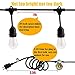 SUPERDANNY 52ft Outdoor String Lights with 160 LEDs Remote Control, Warm White Dimmable, Patio Lights IP65 Waterproof Shatterproof LED Blubs for Yard, Porch, Deck, Party&Wedding