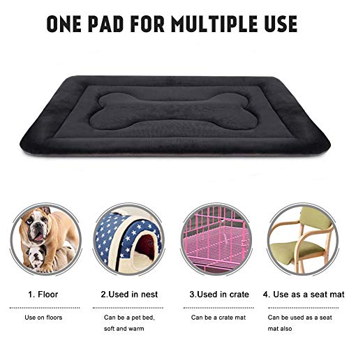 JoicyCo Dog Bed Large Crate Mat 42 in NonSlip Washable Soft Mattress
