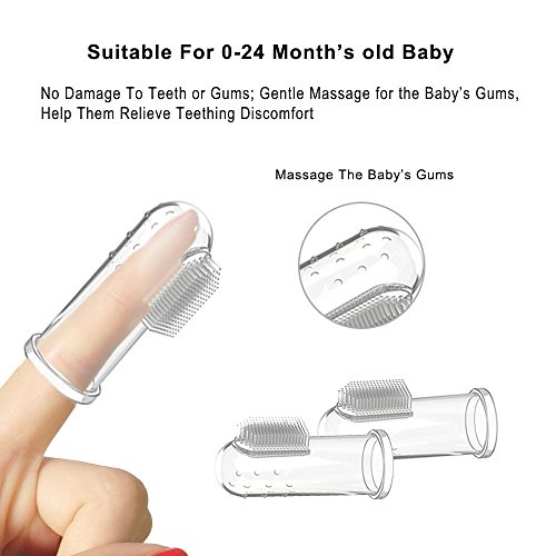 3 Toothbrush+Teether+Silicone+Training+toothbrushes