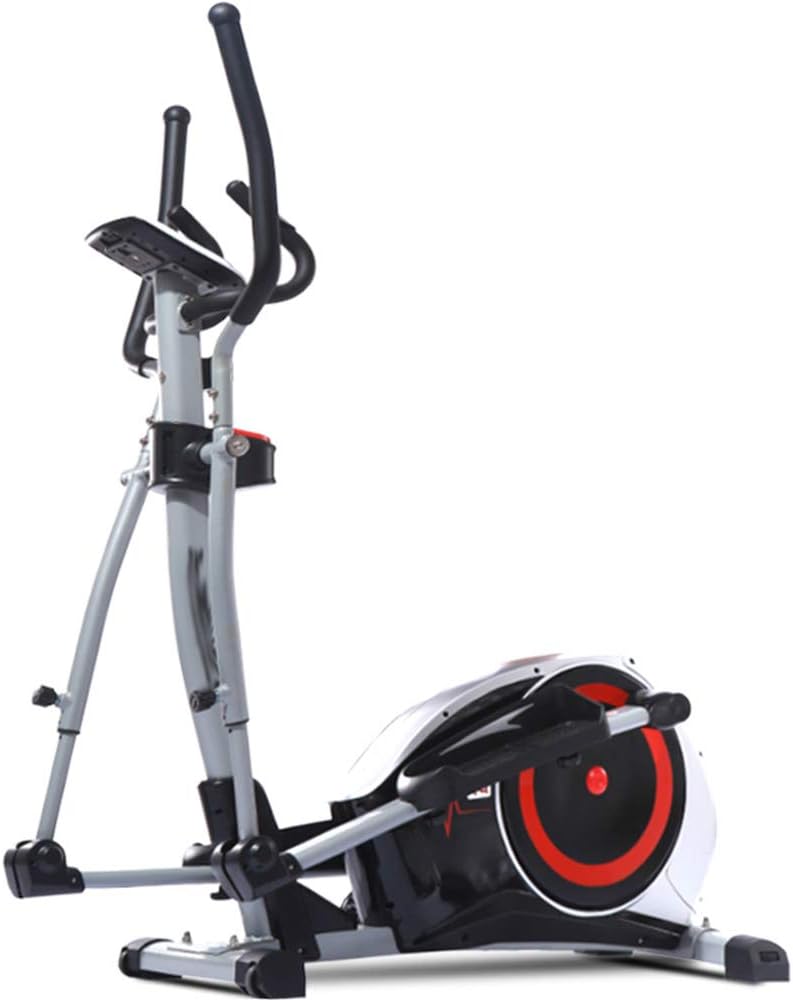 YAMMY Professional Elliptical Cross Trainer, Cardio Home Office Fitness Workout Machine with 8 Resistance Levels with Quiet Brake System Max User Weight 150 Kg