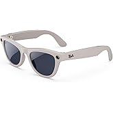 Meta Ray-Ban (Gen 1), Skyler, Shiny Chalky Grey | Smart AI Glasses for Men, Women — 12 MP Ultra-Wide Camera, Open-Ear Audio, 