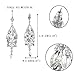 EVER FAITH Bridal Silver-Tone Teardrop Cluster Chandelier Earrings Clear Austrian Crystal