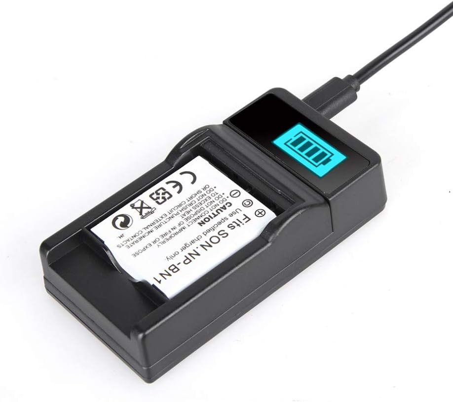 LCD USB Travel Battery Charger for Canon VIXIA HF M50 M52 M500 HD