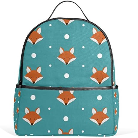 CAREVE Cute Foxes Patern School Backpacks Bookbags for Boys Girls Teens Kids